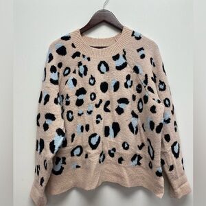 Design Lab Lord & Taylor Cheetah Print super soft sweater - size 1X